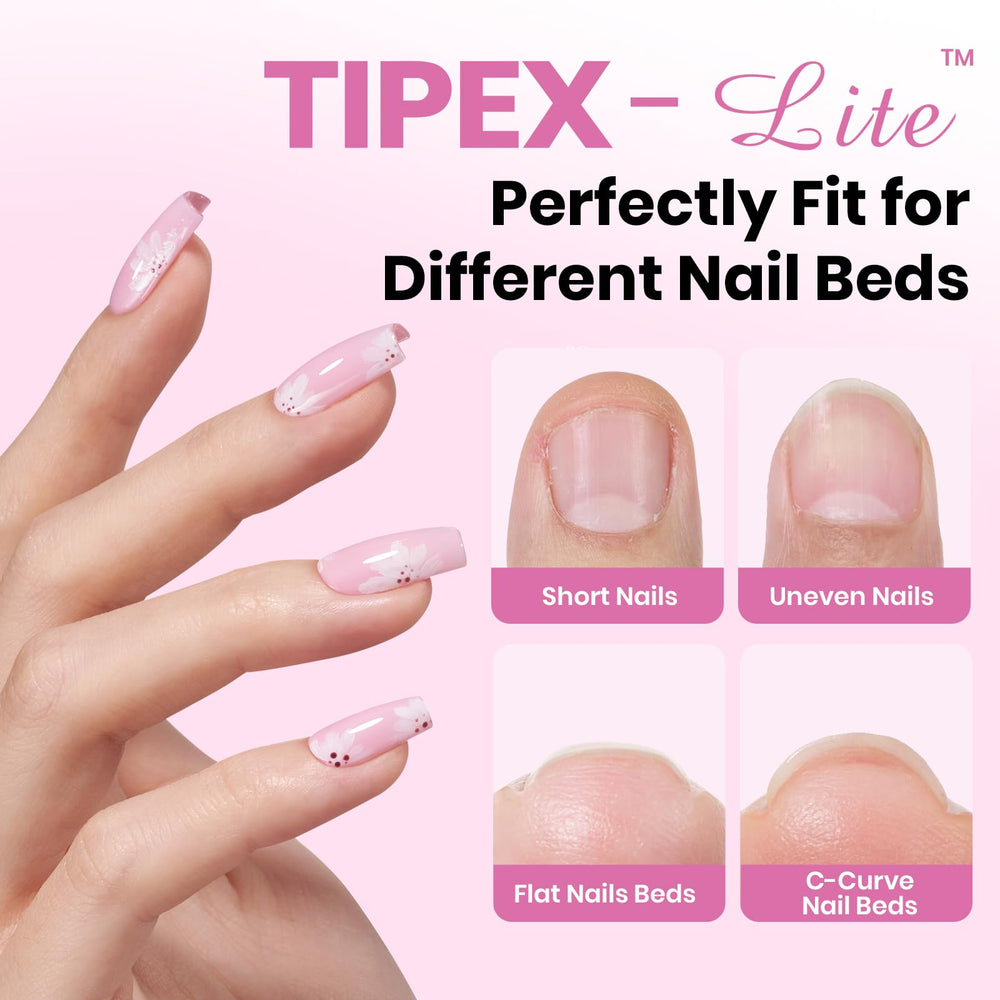 Beetles Tipex Lite – 16 tailles pour un ajustement précis des ongles.