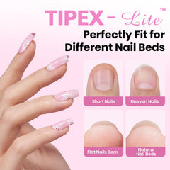 Beetles Tipex Lite Apex – 192 embouts d’ongles pré-étagés pour une pose rapide