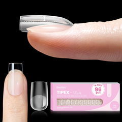 Beetles Tipex Lite ensemble d’ongles carrés avec apex intégré prêt à poser