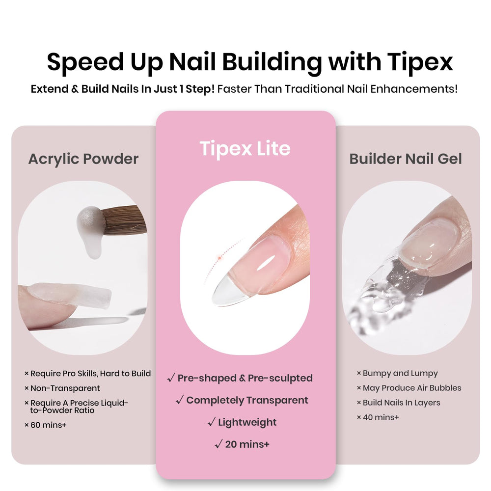 Beetles Tipex Lite Apex deliver natural arch without heavy overlay