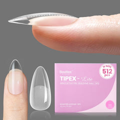 Beetles Tipex Lite Apex, pointes d’ongles amande moyen, confort naturel et tenue durable