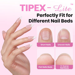 Beetles Tipex Lite Apex – pointes amande faciles à préparer et à fixer