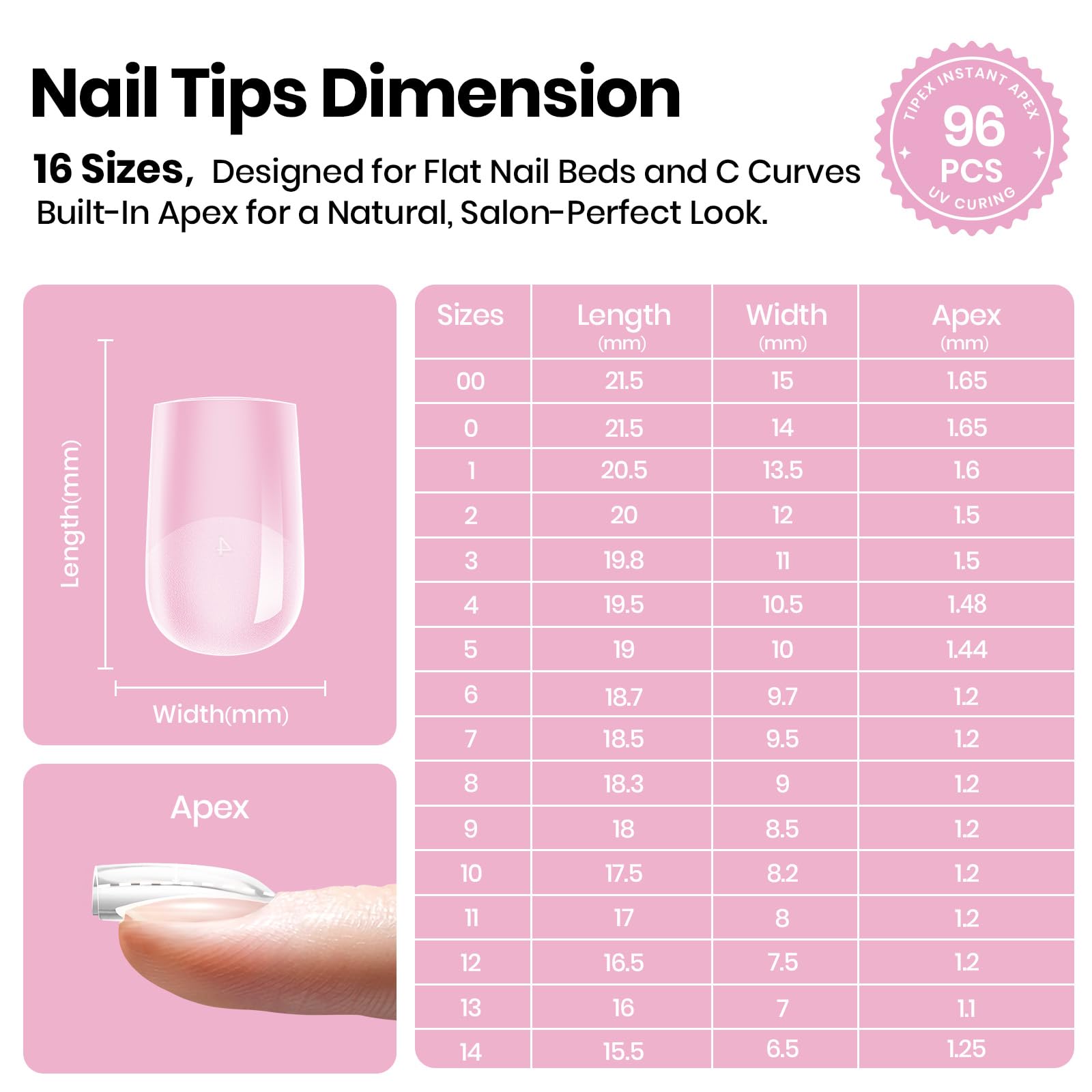 Beetles Tipex Lite extensions pré-sculptées pour une fixation rapide