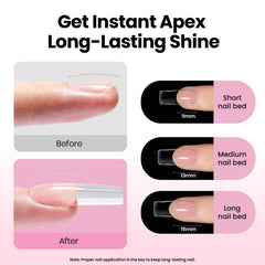 Beetles Tipex Lite Kit – base et top coats pour protéger la teinte et la brillance.