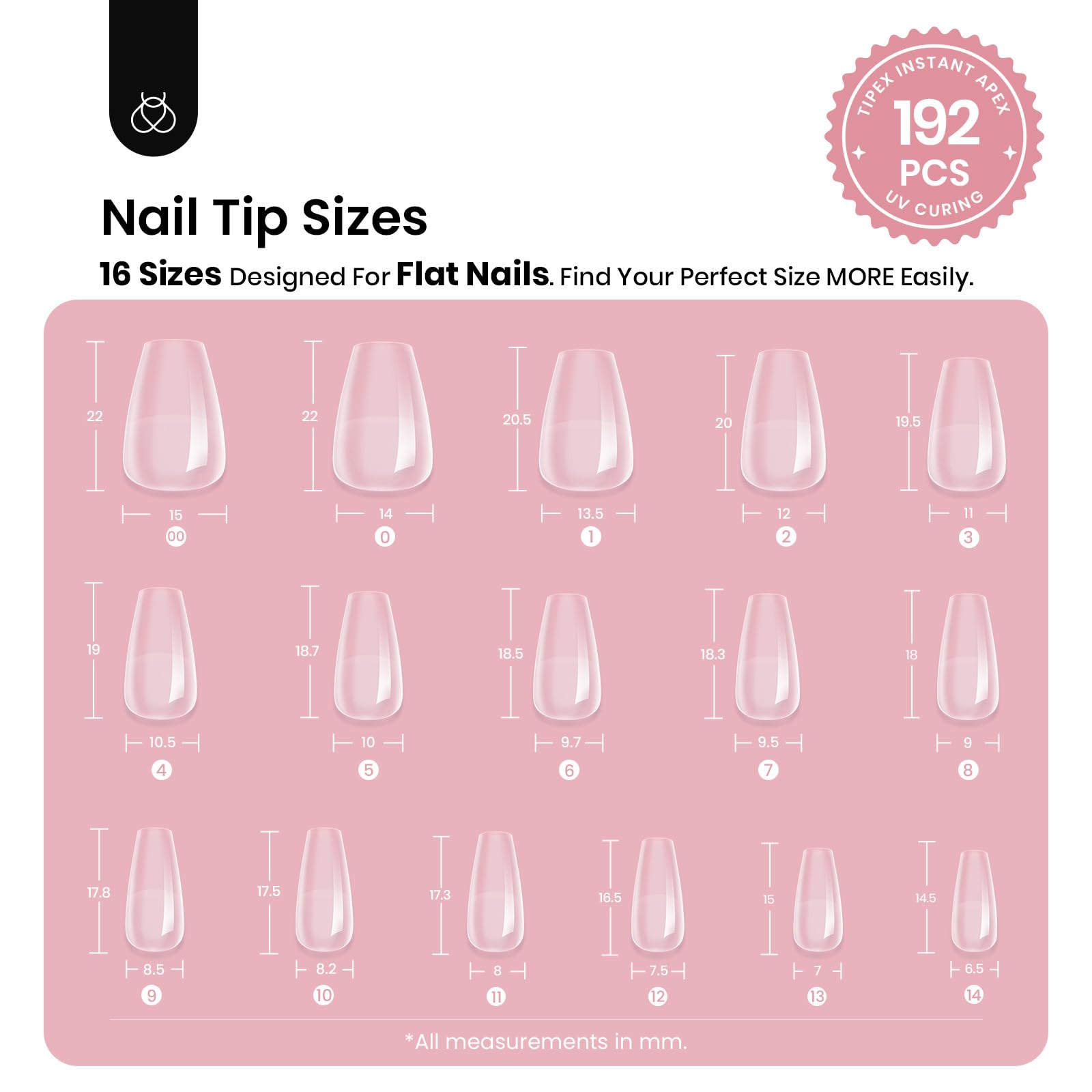 Beetles Tipex pointes-ongles pré-sculptées pour un rendu professionnel à domicile.