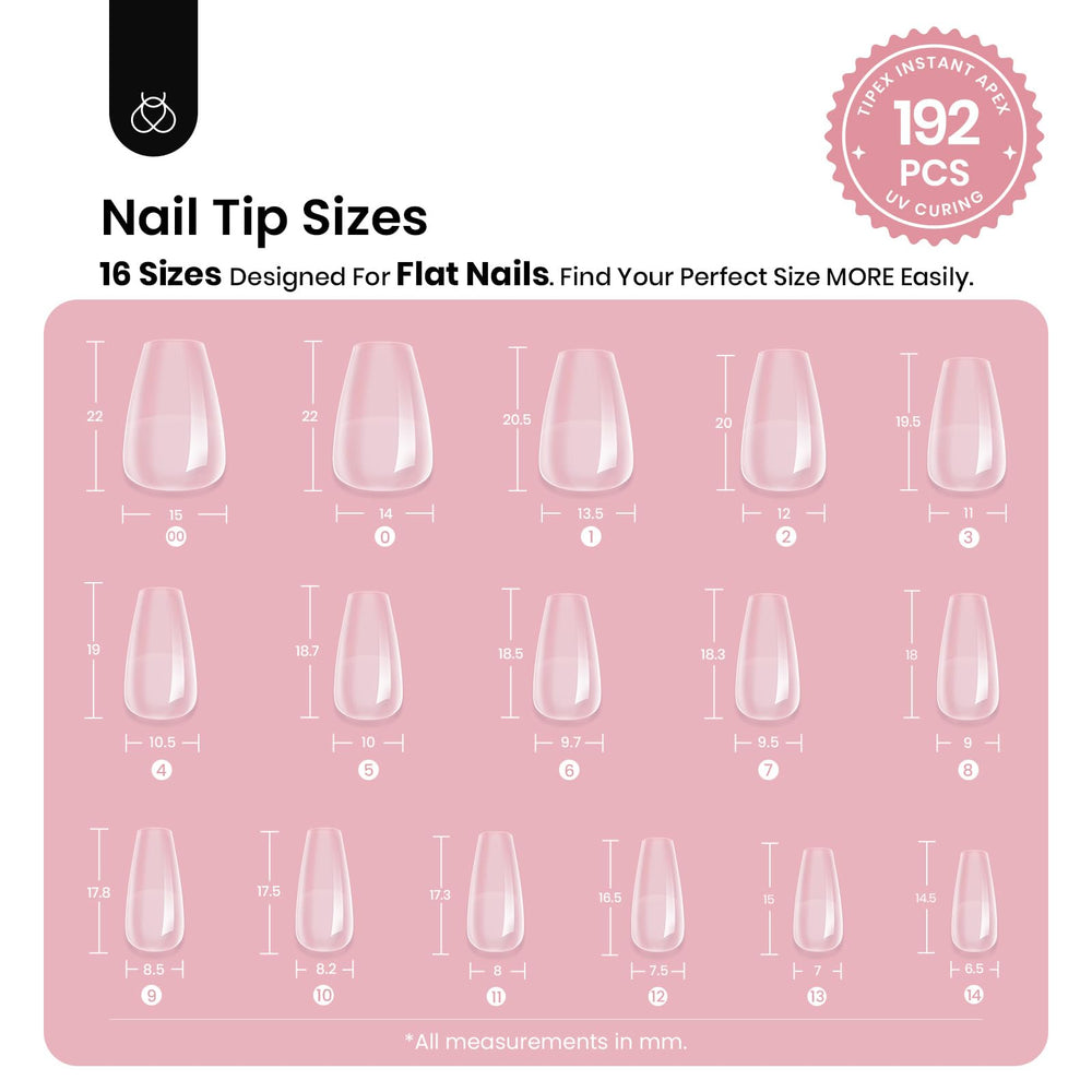 Beetles Tipex pointes-ongles pré-sculptées pour un rendu professionnel à domicile.
