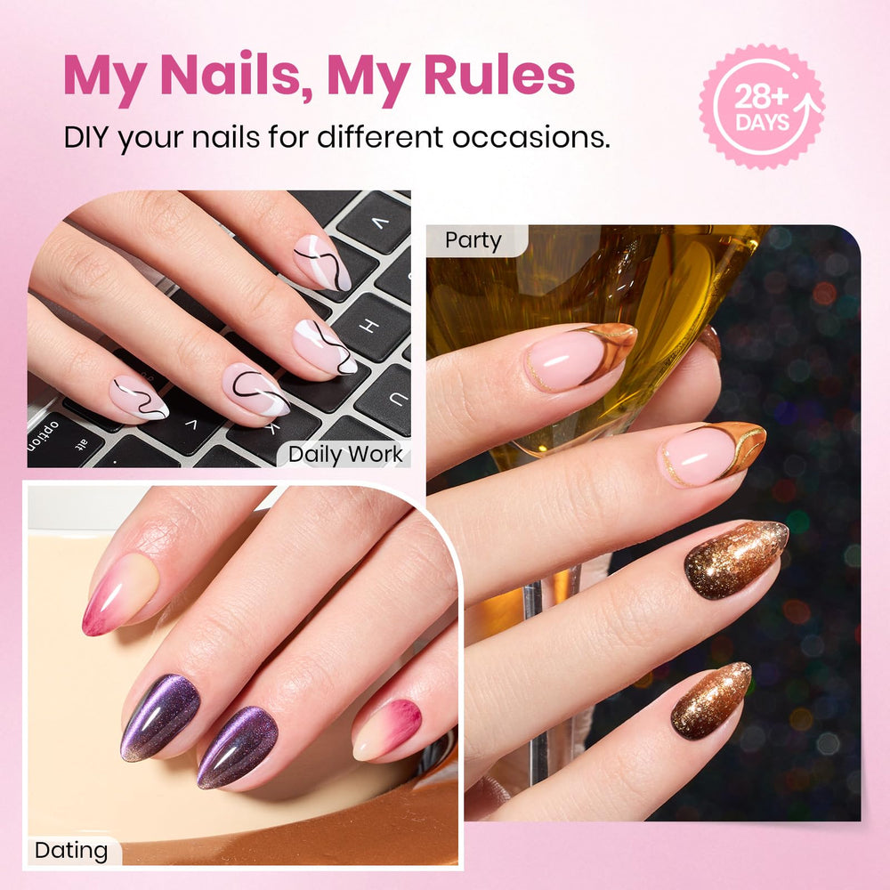 Beetles tips ongles flat-x 00-14, ajustement précis pour chaque doigt.