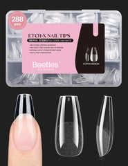 Beetles onglets gel en forme cercueil etch-x extensions durables