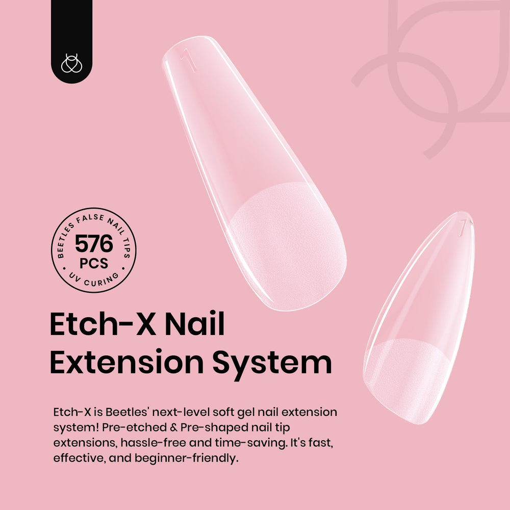 Beetles Gel Tips sans limage nécessaire pour une application rapide.