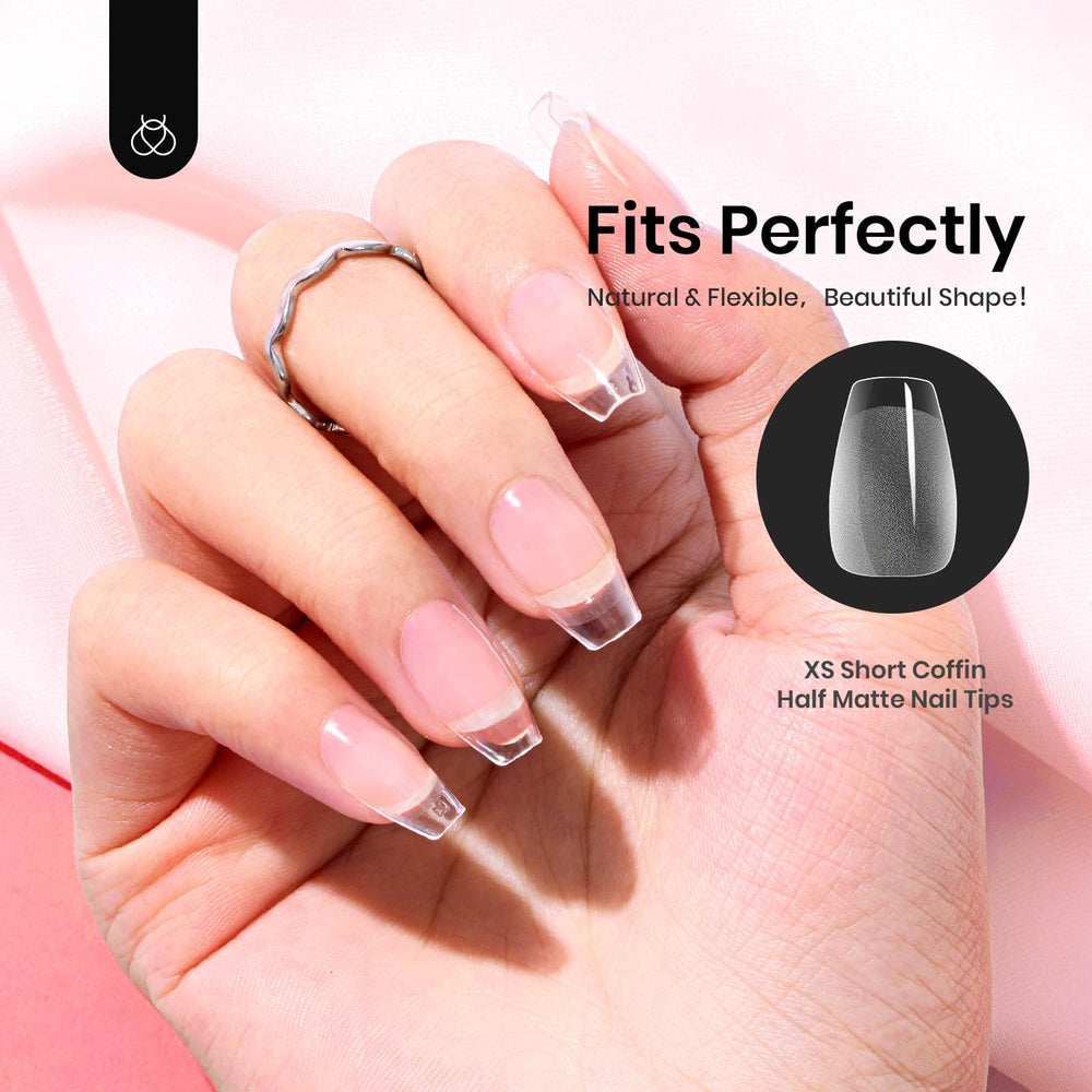 Beetles Gel Tips tenue jusqu'à 28 jours pour ongles durables.