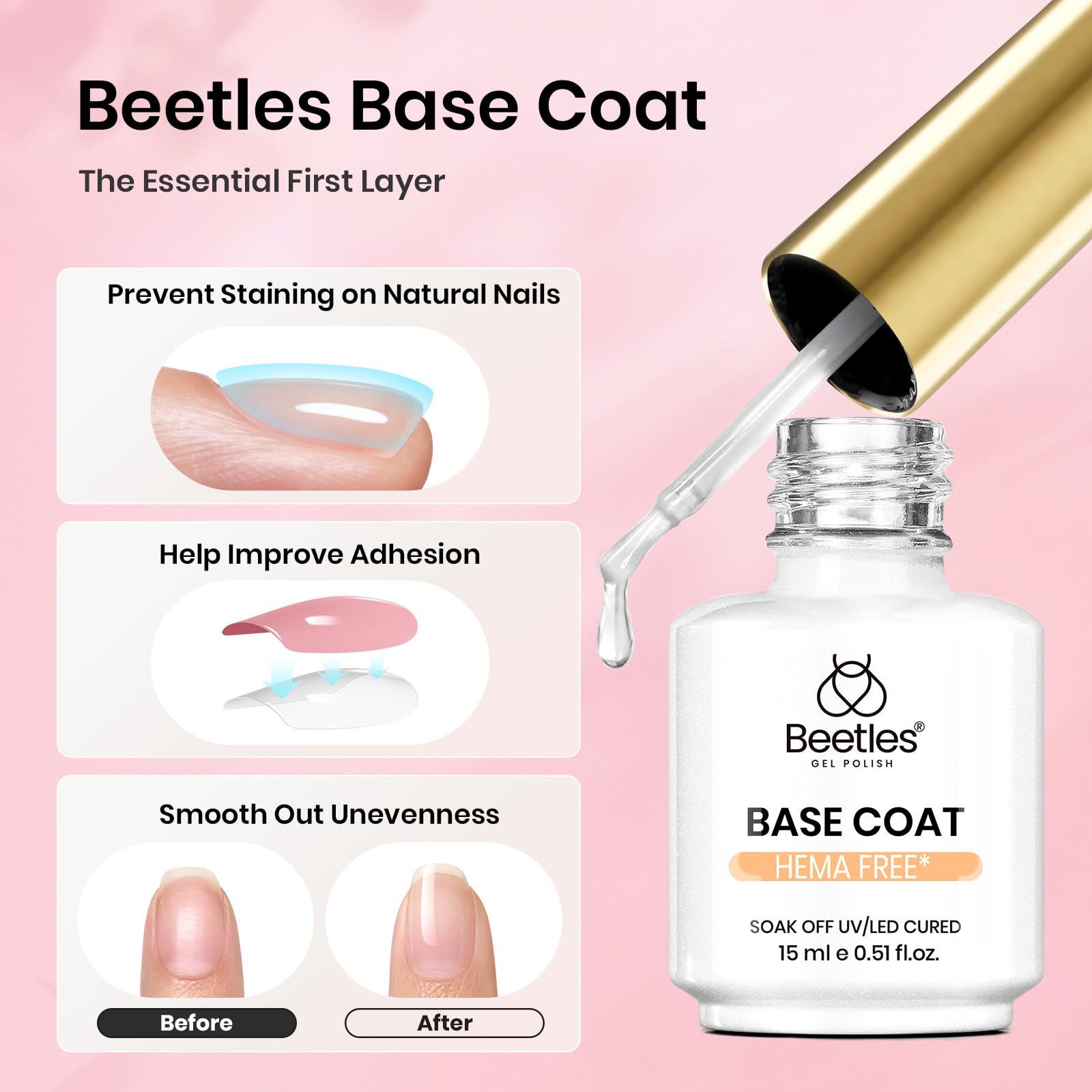 Beetles Top Coat : brillance salon et fini ultra brillant.