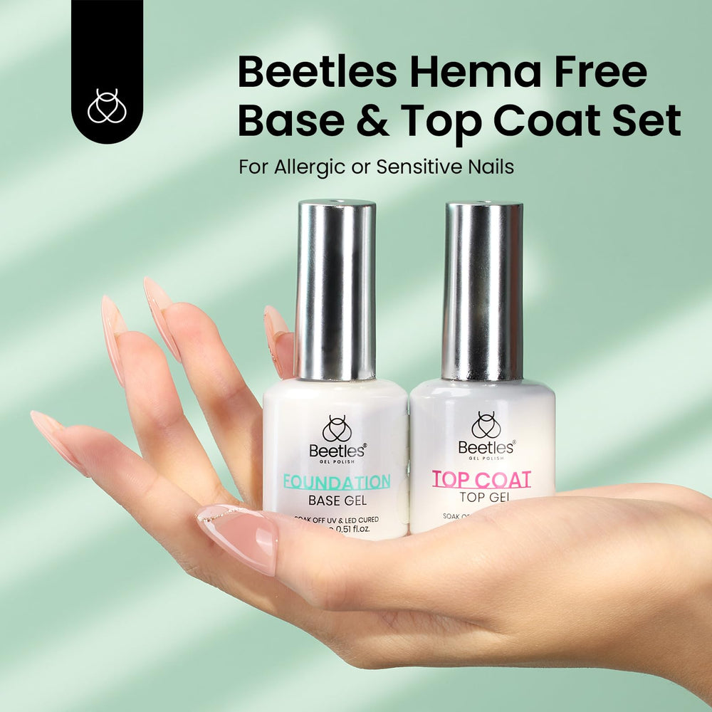 Beetles top gel sans essuyage, finition brillante et longue tenue.