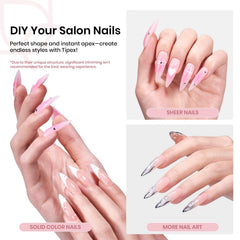 Beetles Typex apex épais embouts: tenue durable sans gel de construction.