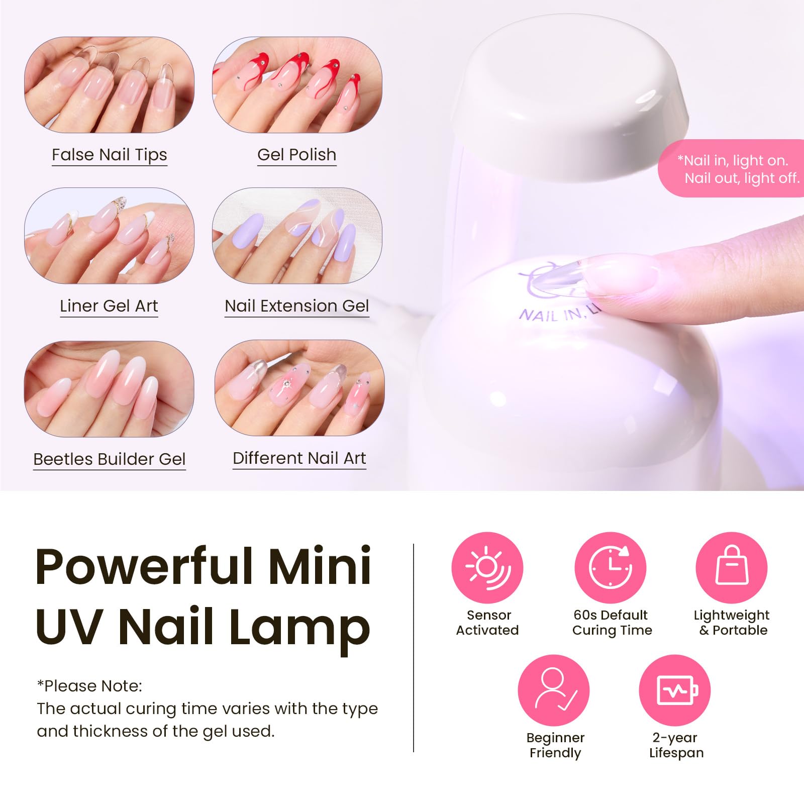 Beetles Tipex: lime à ongles incluse, finition lisse et retouches rapides.