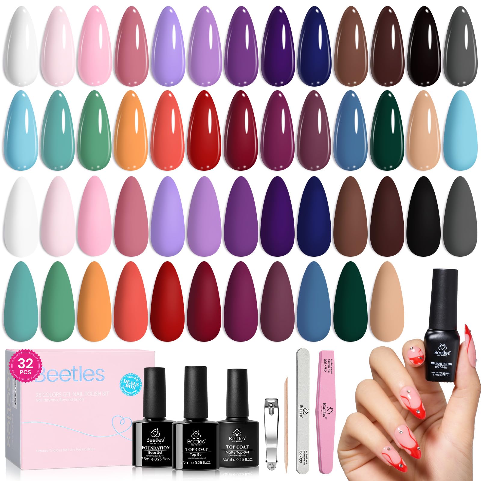 Beetles Kit complet: outils et mode d'emploi pour manicure à domicile