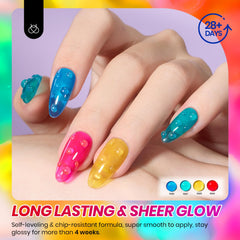 Beetles Jelly Gel Polish : exposition UV courte pour une tenue prolongée.