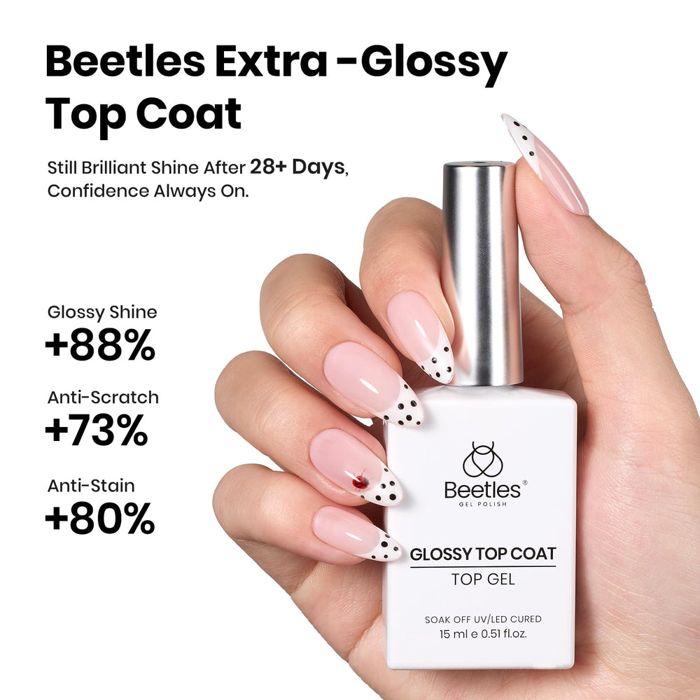 Beetles Vernis Brillance Miroir: éclat durable et couleur protégée.
