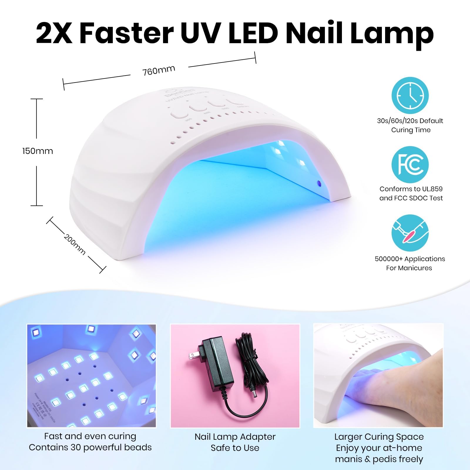 Beetles vernis final pailleté: éclat lumineux et tenue prolongée pour les ongles.