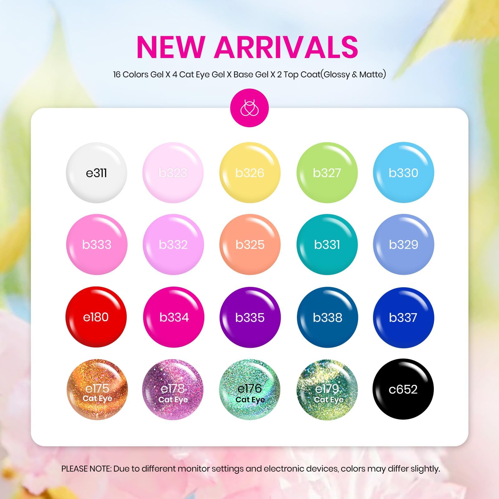 Beetles Gel Polish – palette de 20 couleurs variées pour créer des styles variés à la maison