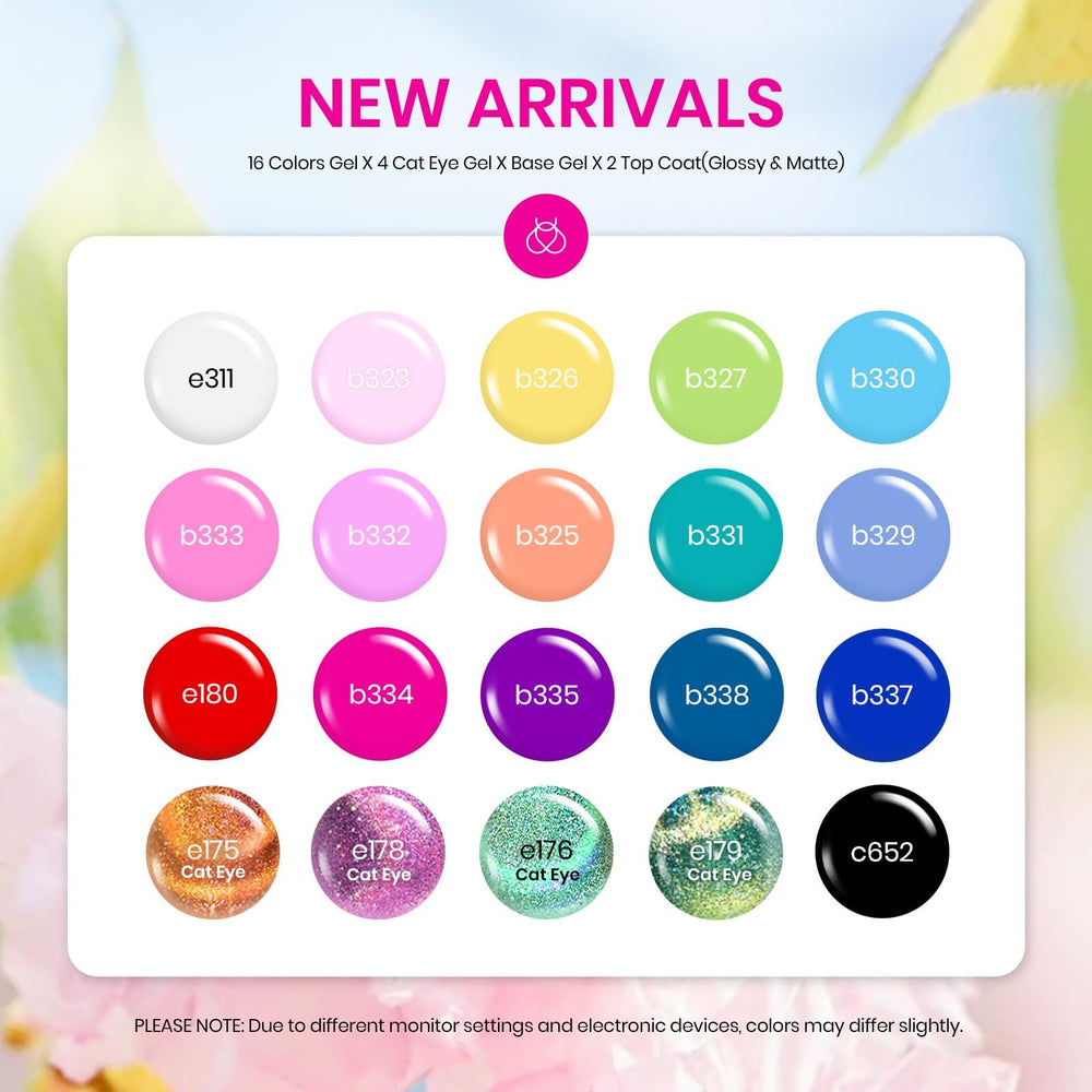 Beetles Gel Polish – palette de 20 couleurs variées pour créer des styles variés à la maison