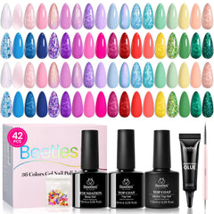 Vernis Gel Beetles: affichage des 36 couleurs pour varier votre manucure.
