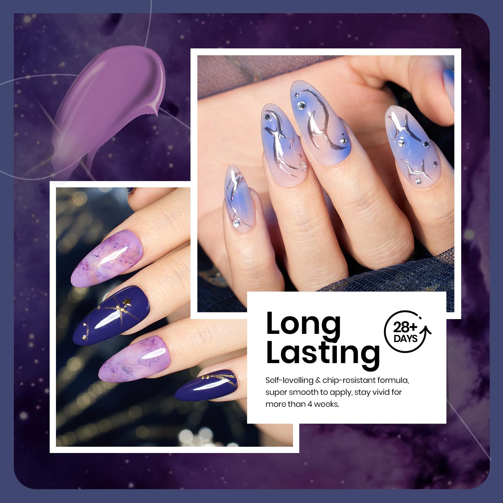 Beetles Gel Polish Argent Brillant, effet scintillant et chic.