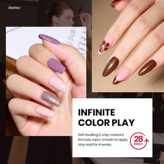 Beetles Gel Polish base et top coat ensemble pour une préparation durable et brillance.