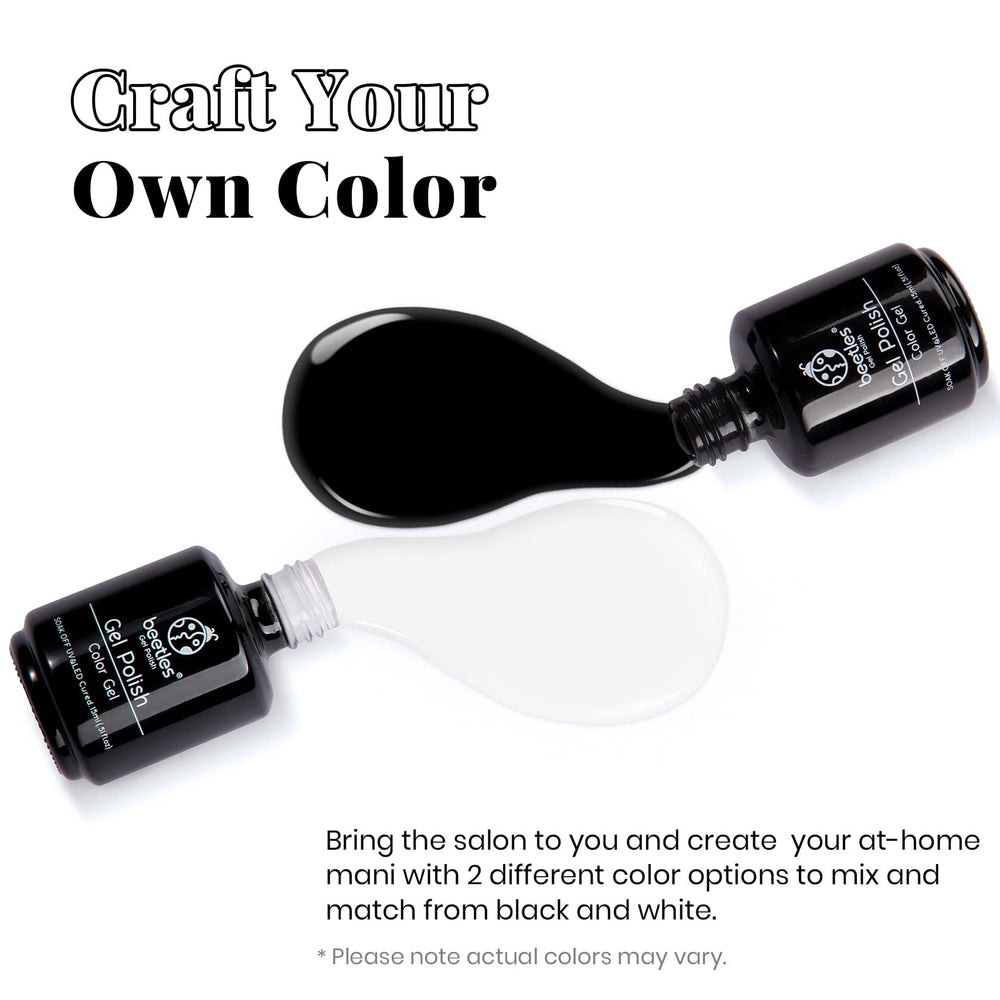 Beetles vernis gel blanc 15ml: flacon blanc éclatant