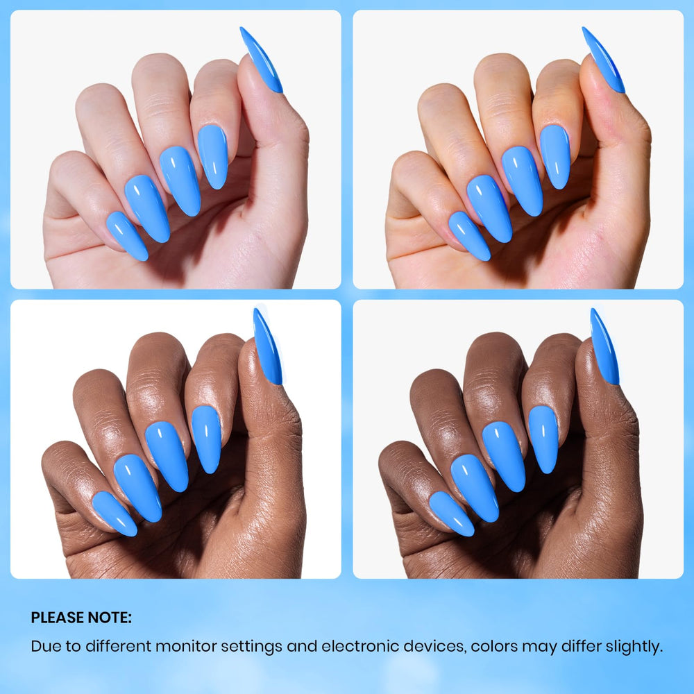 Beetles Vernis Gel bleu clair – format pratique pour voyage et déplacements.