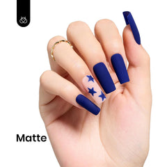 Beetles Vernis Gel Bleu Marine Océan Minuit conçu pour base et couche supérieure