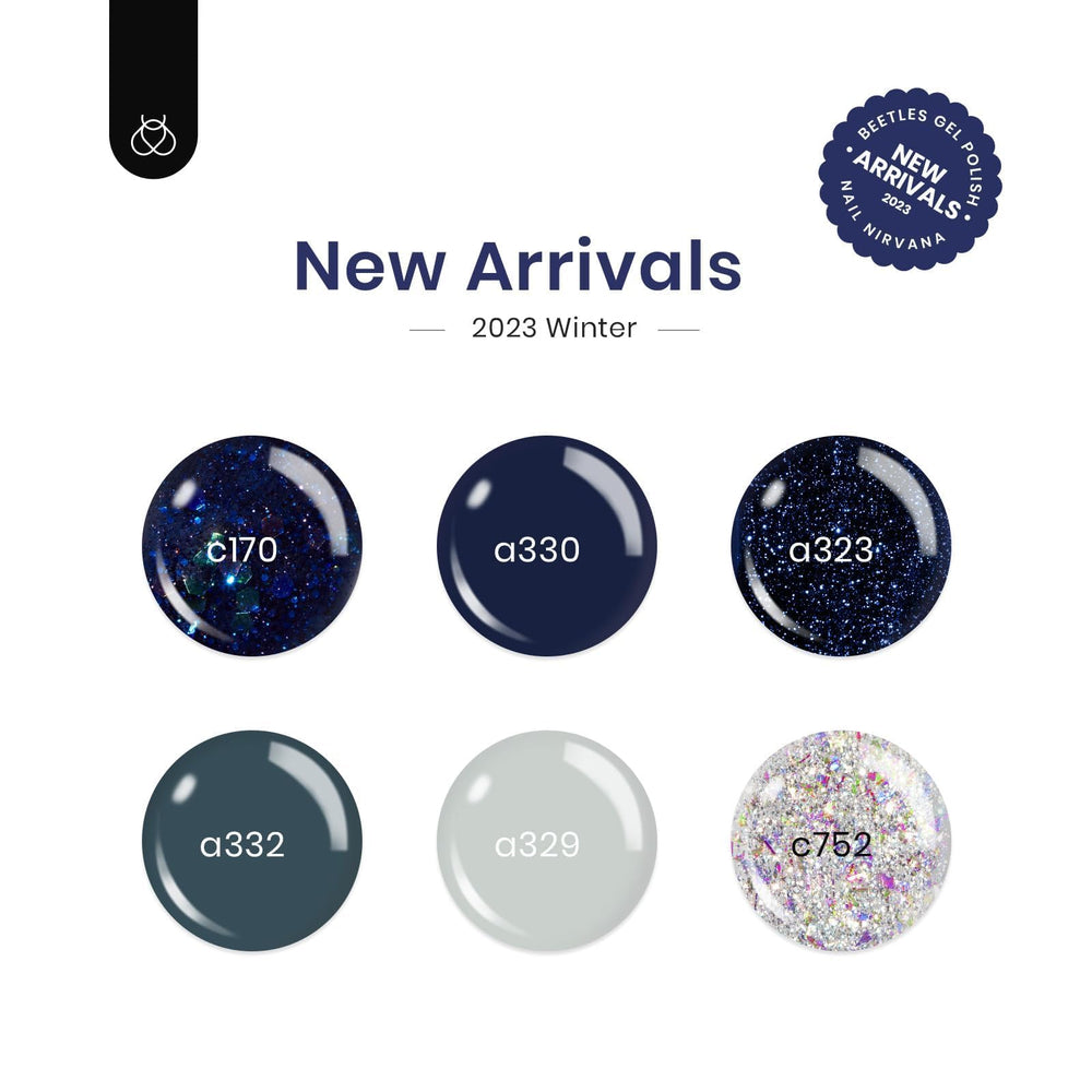 Beetles vernis gel bleu nuit irisant – flacon brillant pour un look élégant.