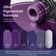 Beetles Gel Polish Bleu Nuit, teinte profonde adaptée aux soirées.