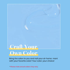 Échantillon d ongles Beetles bleu pastel – démonstration de couleur opaque