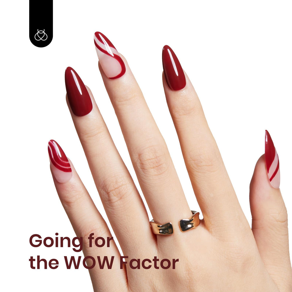 Beetles Vernis Gel Bordeaux, échantillons pour choisir.