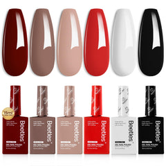 Beetles vernis gel noir, bouteille avec couleur profonde et tenue potentielle.