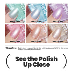 Beetles Gel Polish Bleu pastel, fini brillant et durable.