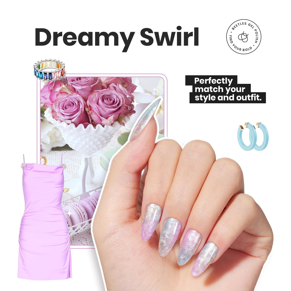 Beetles Gel Polish Orange pastel, couleur lumineuse et tenue durable.