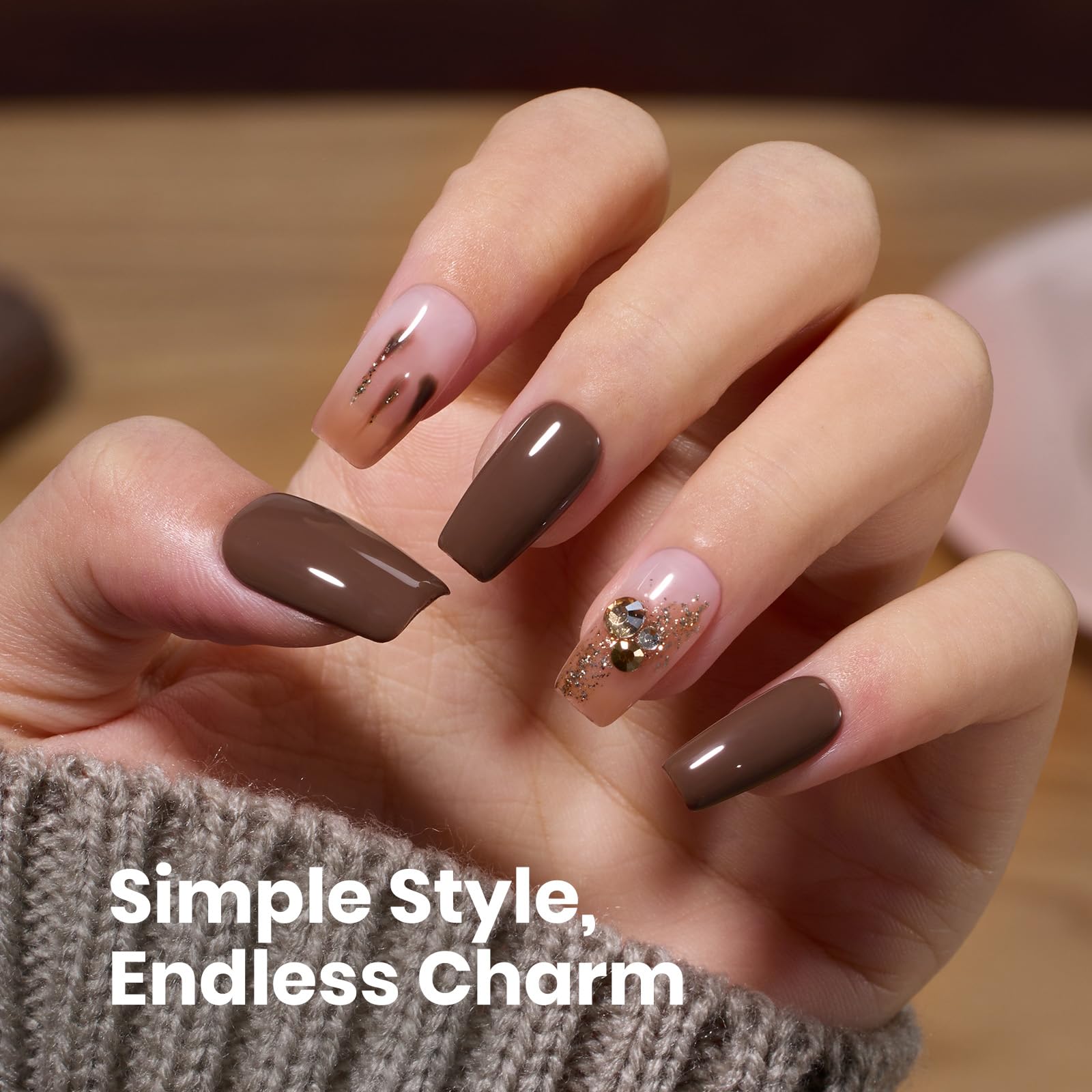 Beetles vernis gel brillant après cuisson pour une finition lisse.