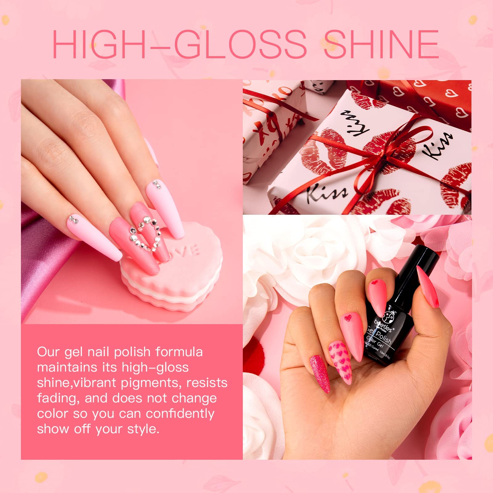 Vernis gel Beetles brillant éclat : finition haute brillance et durée.