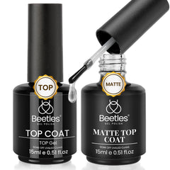 Beetles Gel Polish brillant sans essuyage pour une brillance durable sur les ongles.