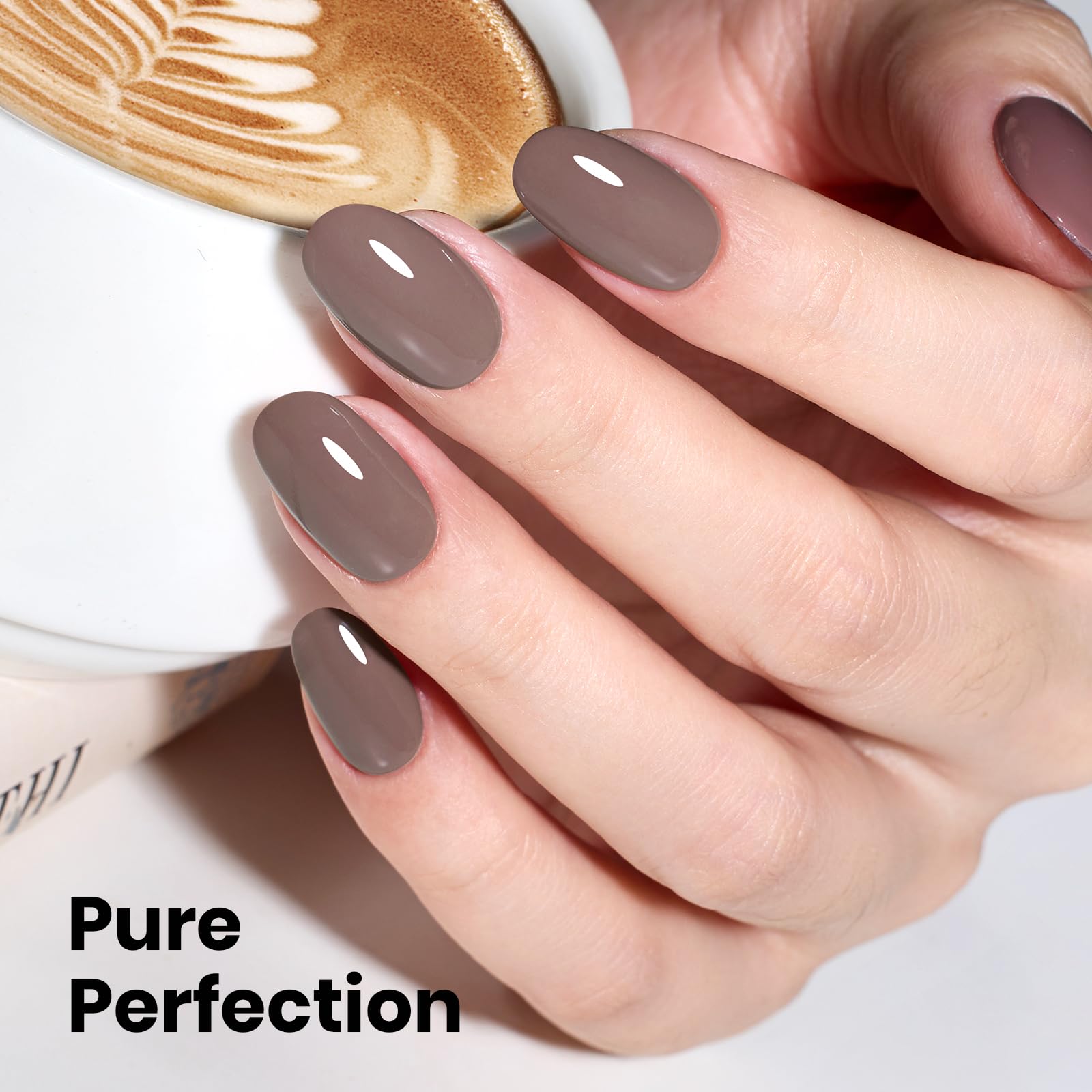 Beetles Vernis Gel brun chocolat – brillance haute et longue tenue pour look soigné.
