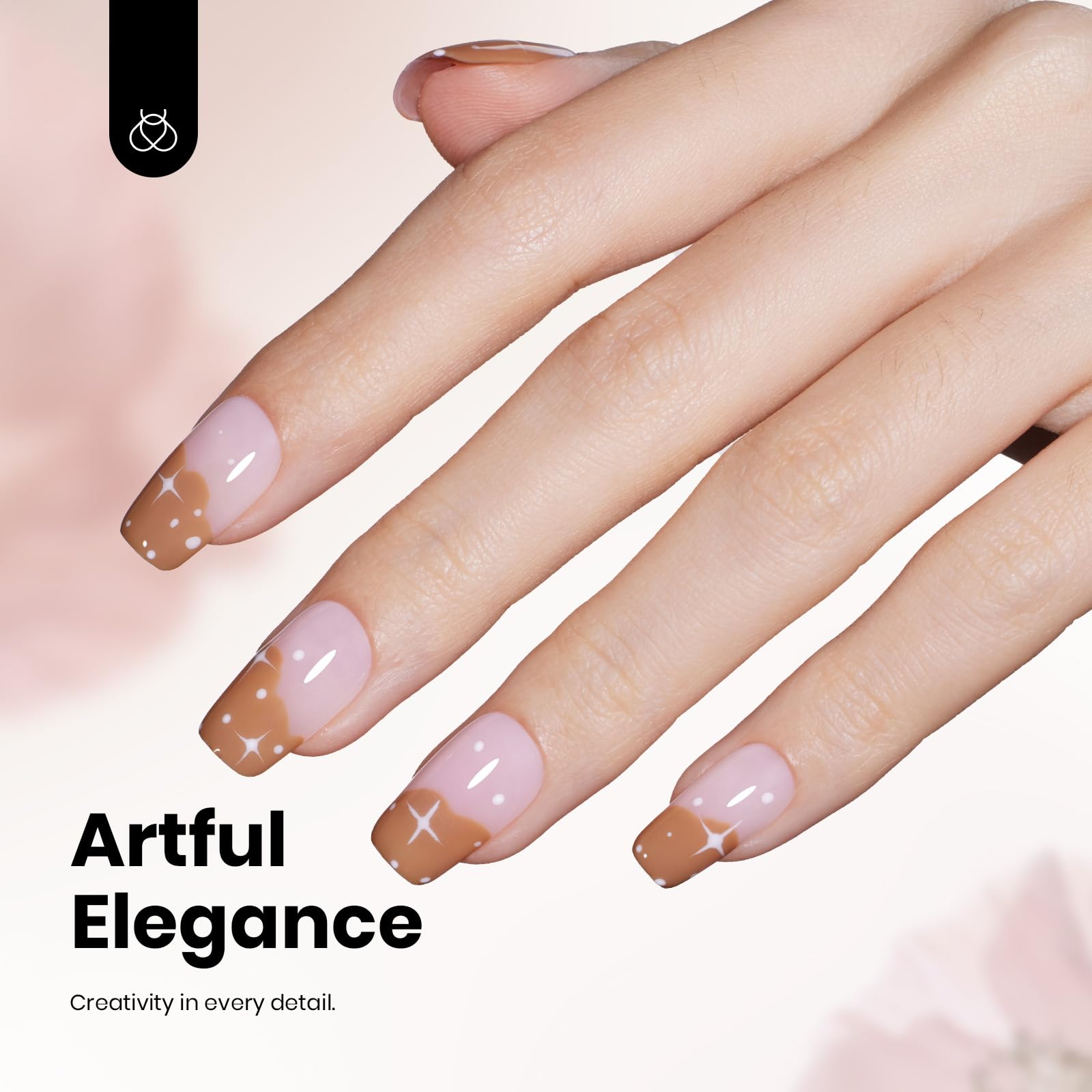 Beetles Gel Polish brun — coffret cadeau élégant pour femmes.