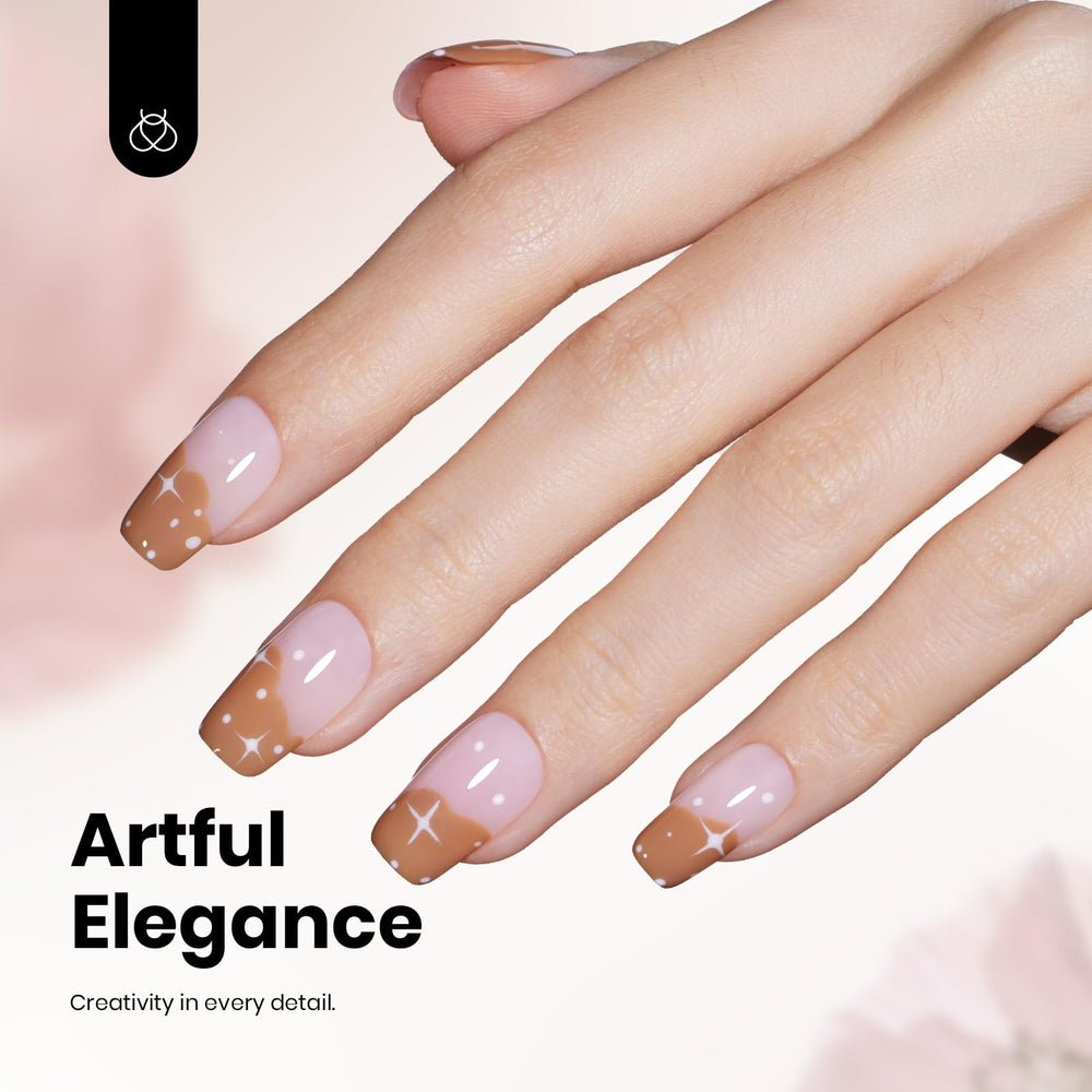 Beetles Gel Polish brun — coffret cadeau élégant pour femmes.