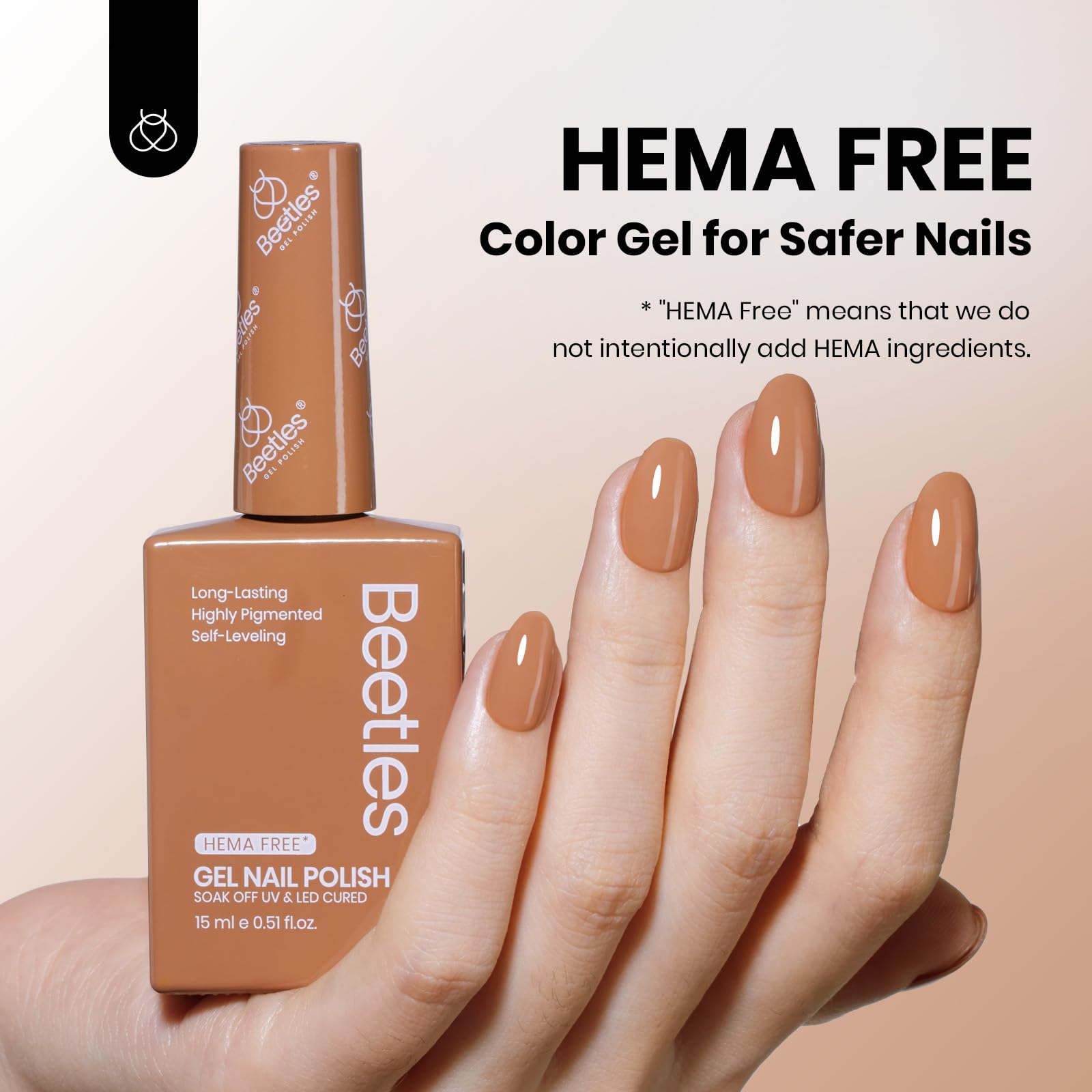 Beetles Gel Polish brun — échantillon teinte pour choisir rapidement.