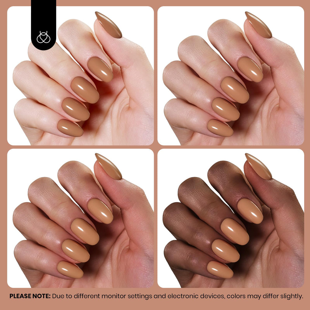 Beetles Gel Polish brun — étui de rangement pratique pour déplacement.