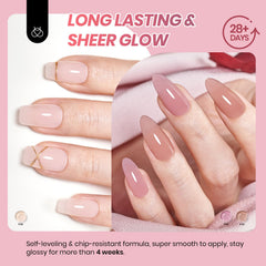 Beetles vernis gel brun neutre translucide pour des effets subtils.