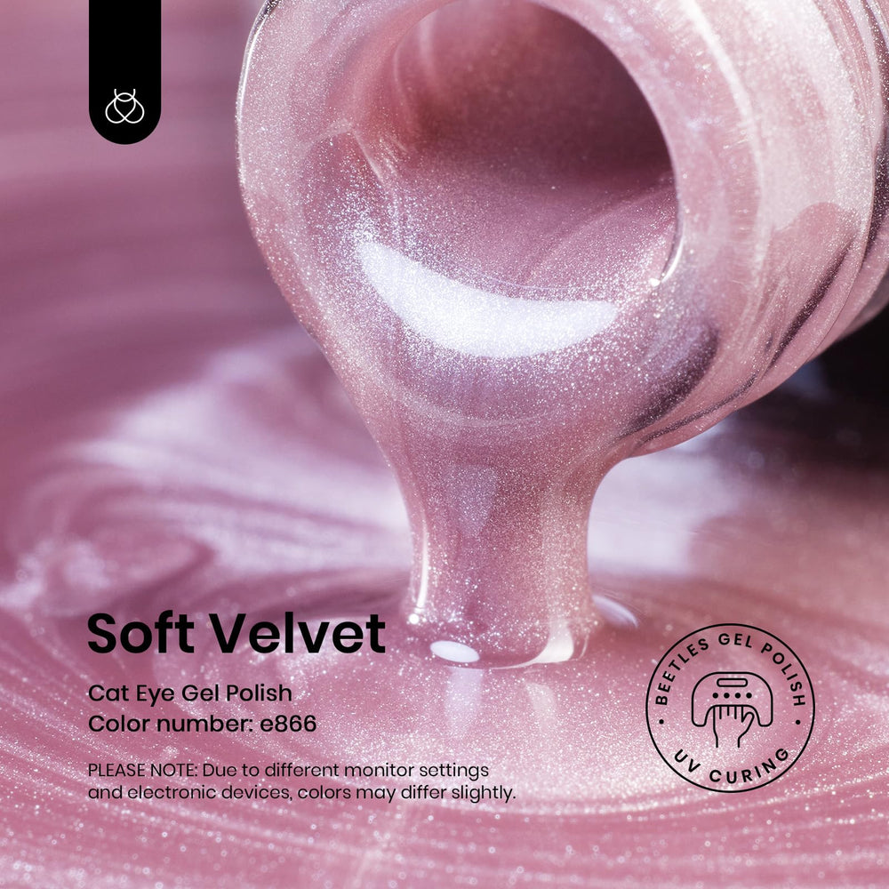 Beetles Vernis Gel œil-de-chat Rose, idéal pour les occasions romantiques.