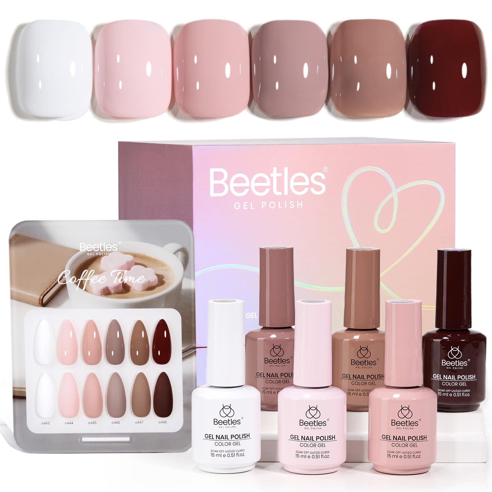 Beetles Coffee Time – bouteille vue en gros pour une manucure durable et brillante.