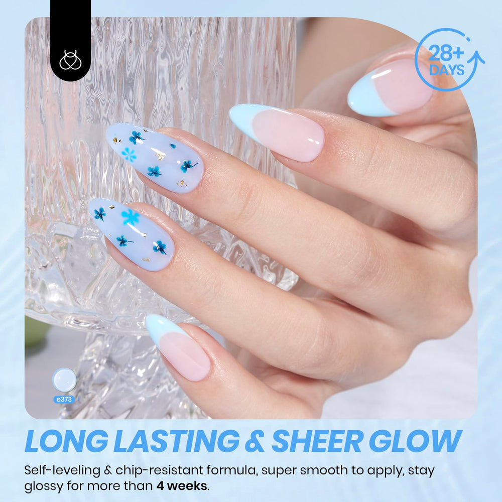 Beetles Gel Polish coffret cadeau bleu, idéal pour offrir.