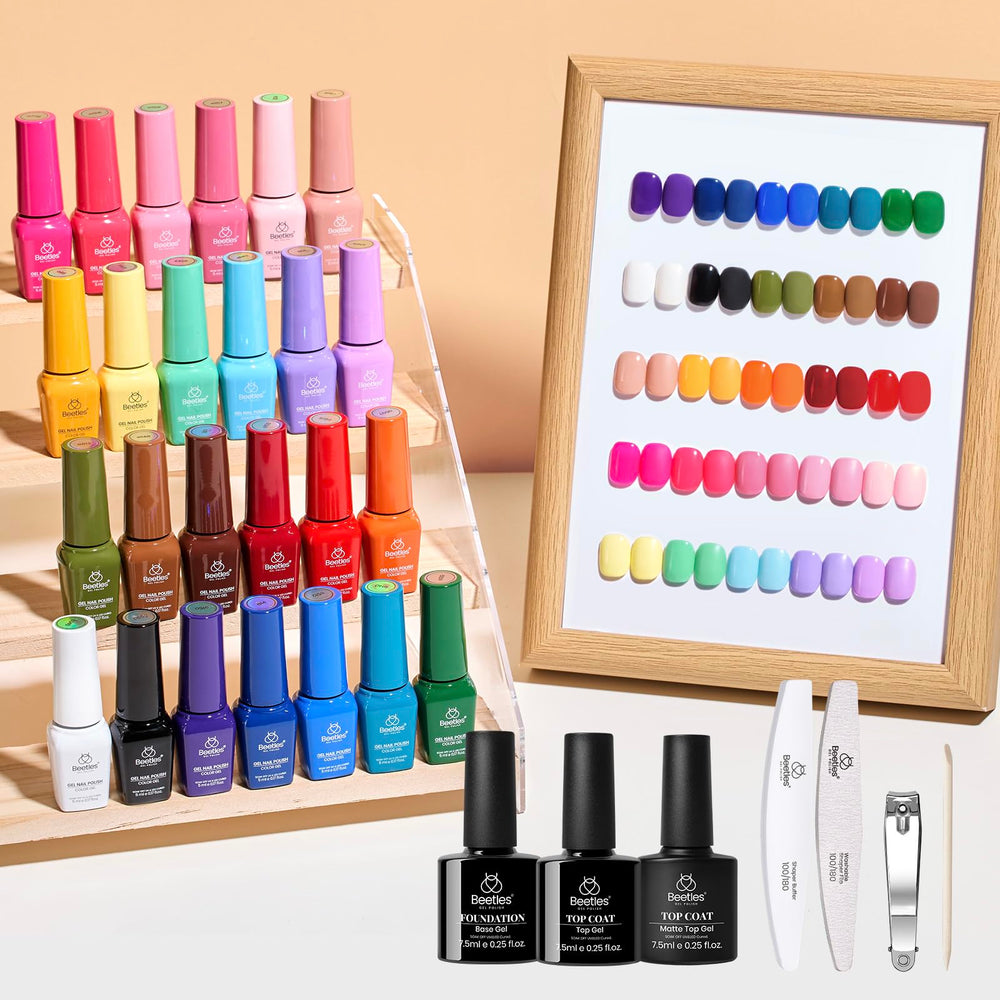 Coffret cadeau Beetles Gel Polish prêt à offrir pour les passionnés.